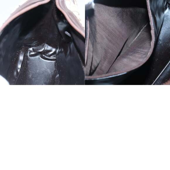 CELINE C Sulky Shoulder Bag Canvas Brown Gold - Picture 12 of 12